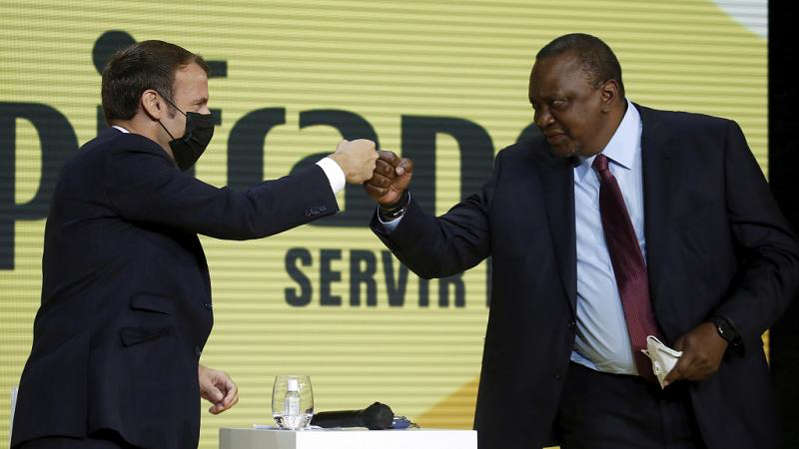 Le président kényan Uhuru Kenyatta à Paris pour rencontrer Emmanuel Macron