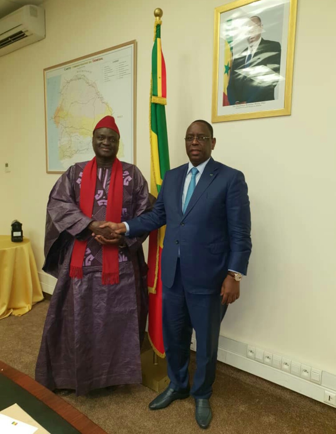 Mbeuleukhé :. les premiers mots du marabout maire Aliou Dia reconduit par Macky Sall